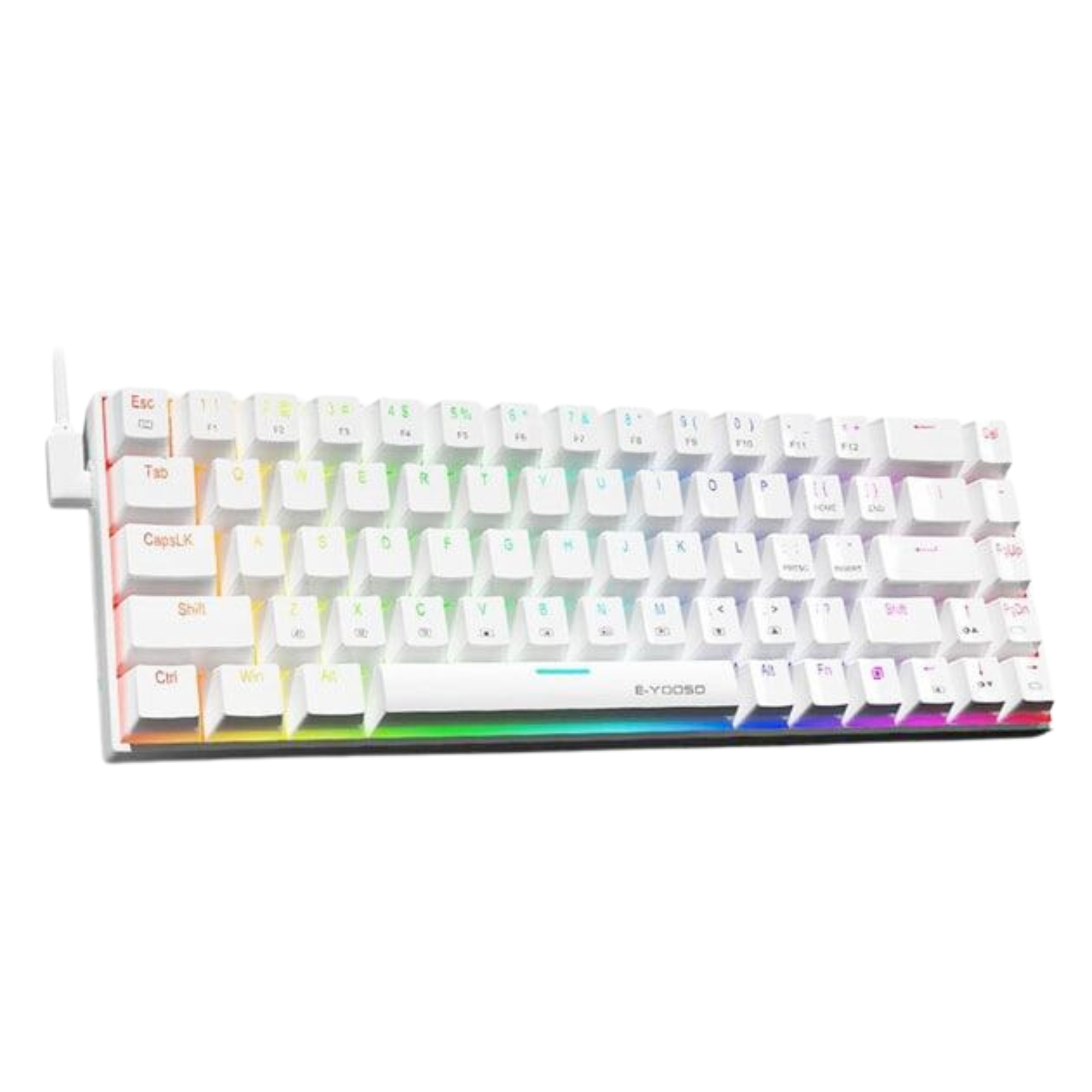 Клавиатура механическая игровая E-YOOSO Z686 с RGB подсветкой и поддержкой Hot-Swap White (23682578) Клавиатура механическая игровая E-YOOSO Z686 с RGB подсветкой и поддержкой Hot-Swap White (23682578)