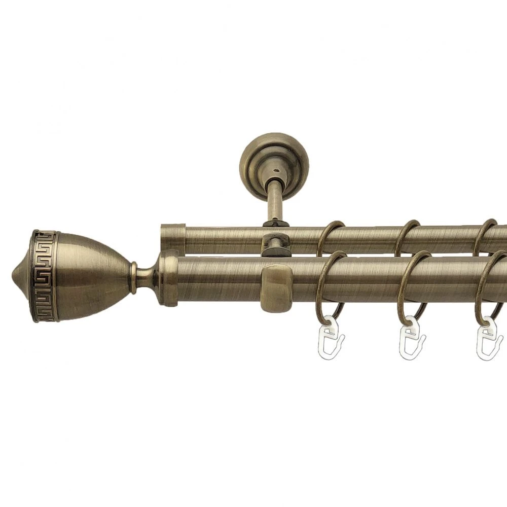 Карниз трубчастий дворядний Orvit Афіна 25/16 мм 300 см Антик (000-5948) - фото 1 Карниз трубчастий дворядний Orvit Афіна 25/16 мм 300 см Антик (000-5948) - фото 1