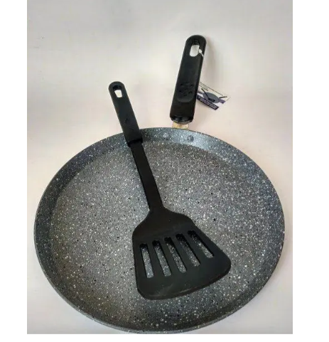 Сковорода для млинців Bohmann з мармуровим покриттям 22 см (BH 1010-22 MRB) - фото 2 Сковорода для млинців Bohmann з мармуровим покриттям 22 см (BH 1010-22 MRB) - фото 2