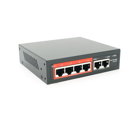Коммутатор управляемый PoE YOSO YO204D-52 4-портовый