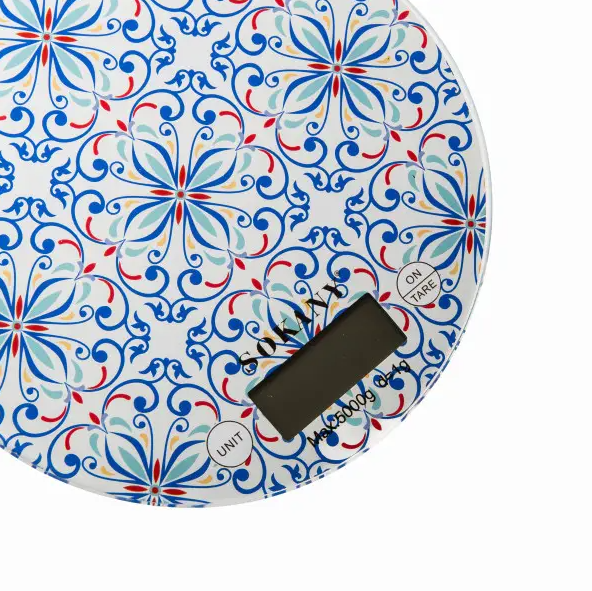 Весы кухонные электронные Sokany SK-19023 с плоской платформой до 5 кг Синий (SK-19023BL) - фото 2 Весы кухонные электронные Sokany SK-19023 с плоской платформой до 5 кг Синий (SK-19023BL) - фото 2