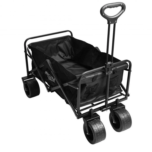 Складаний туристичний візок Kraft&Dele KD3089 160 л до 100 кг для саду, пляжу та перевезення вантажів (KD3089 )
