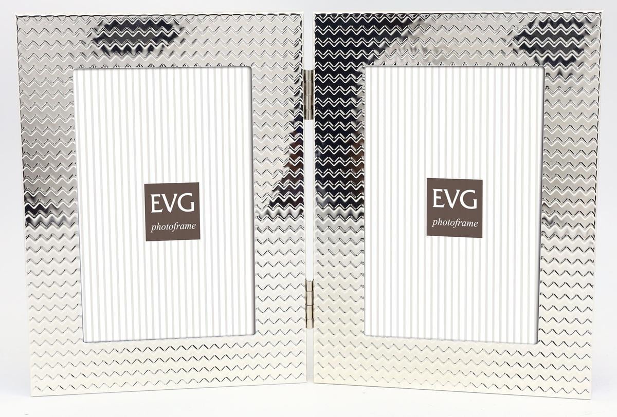 Рамка для фото EVG ONIX S16 Double 2 фото 10х15 см Silver (UG-S16 Double Silver)