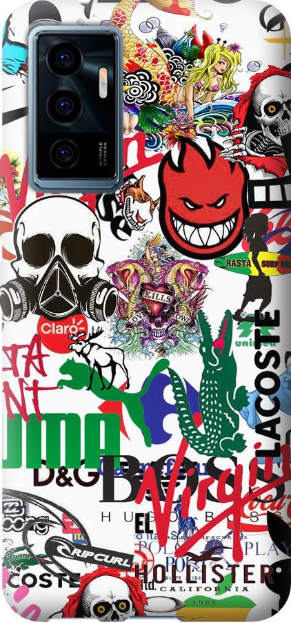 Чехол на Vivo V23e Many different logos (4022u-2641-42517) Чехол на Vivo V23e Many different logos (4022u-2641-42517)