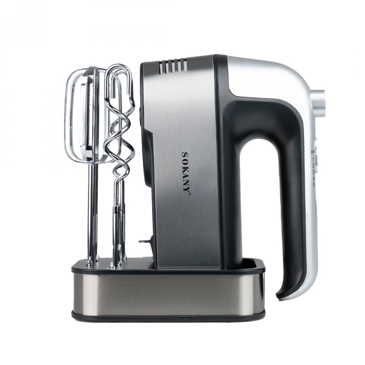 Міксер ручний Sokany SK-6627 з охолодженням та двома насадками Сталевий (SK6627BST)