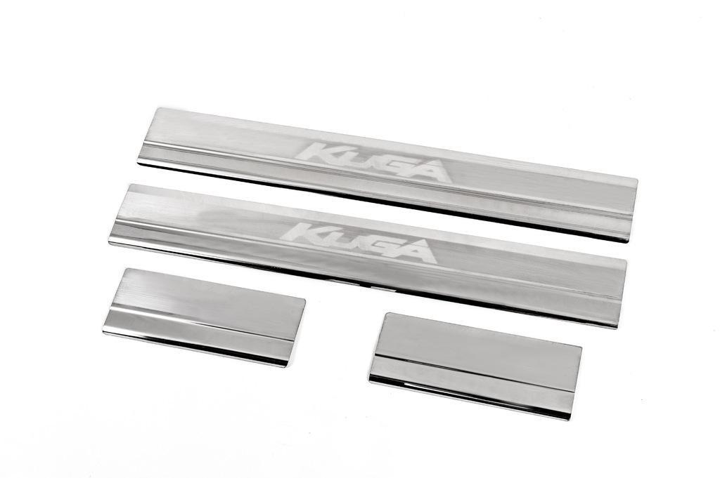 Накладки на пороги Carmos V2 4 шт нерж. для Ford Kuga 2008-2013 гг.