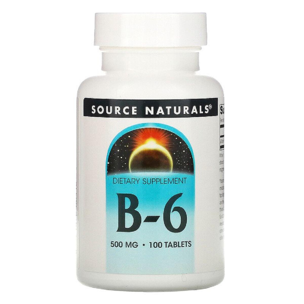 Витамин В6 Source Naturals 100 таблеток 500 мг (4325)