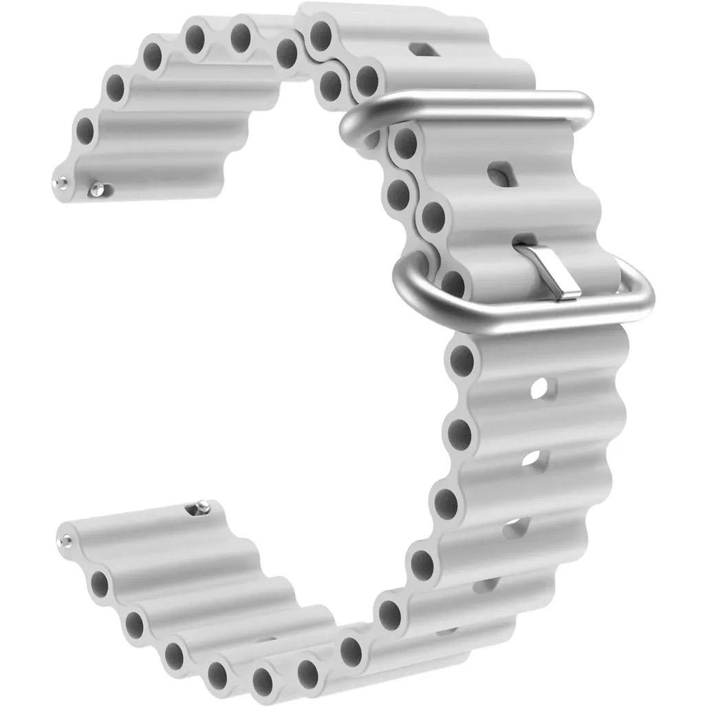 Ремінець універсальний для смарт-годинників Ocean Band 20 мм Cloudy Grey