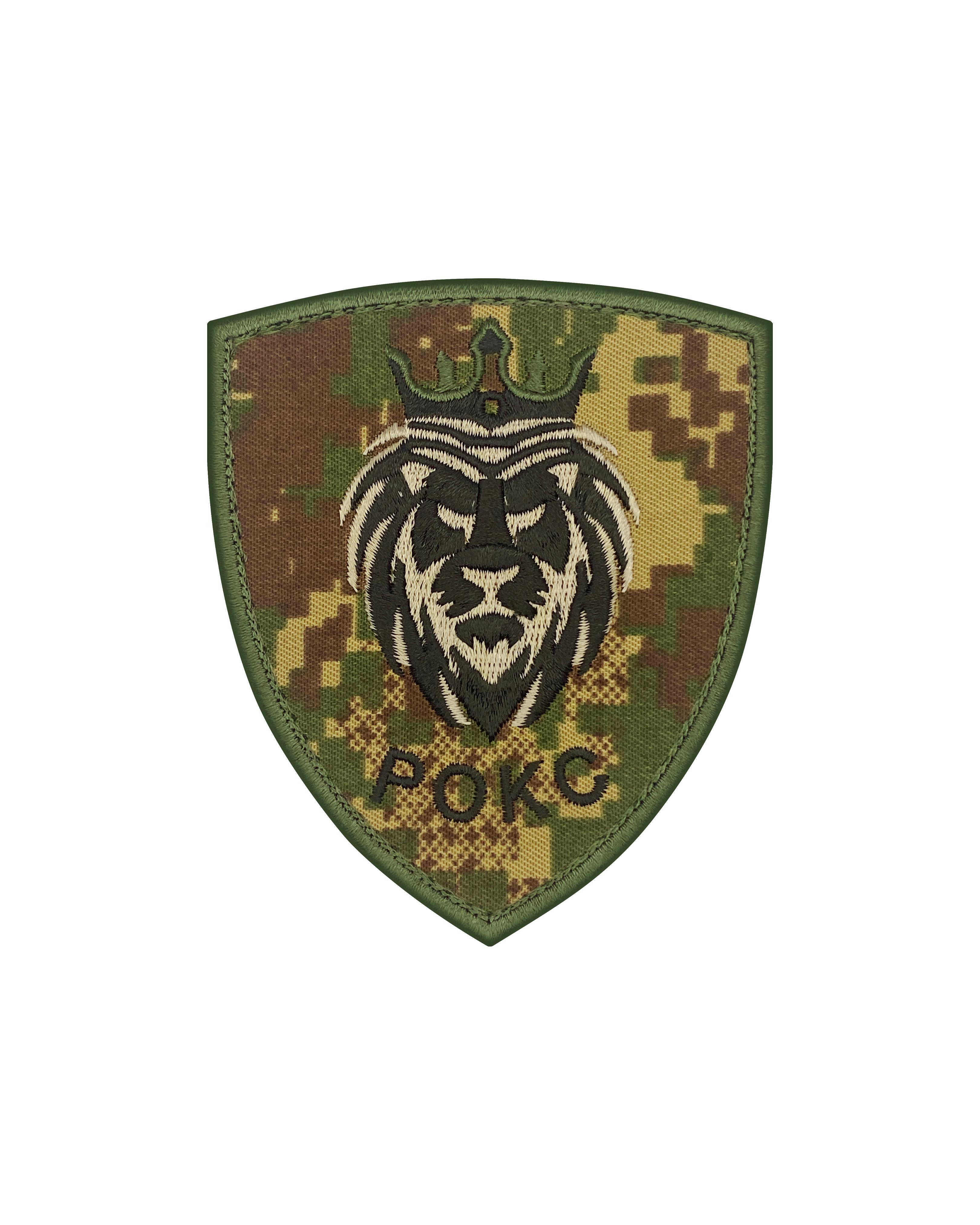 Шеврон "РОКС" Лев в короні Хижак (SHE.INSH-35.1)