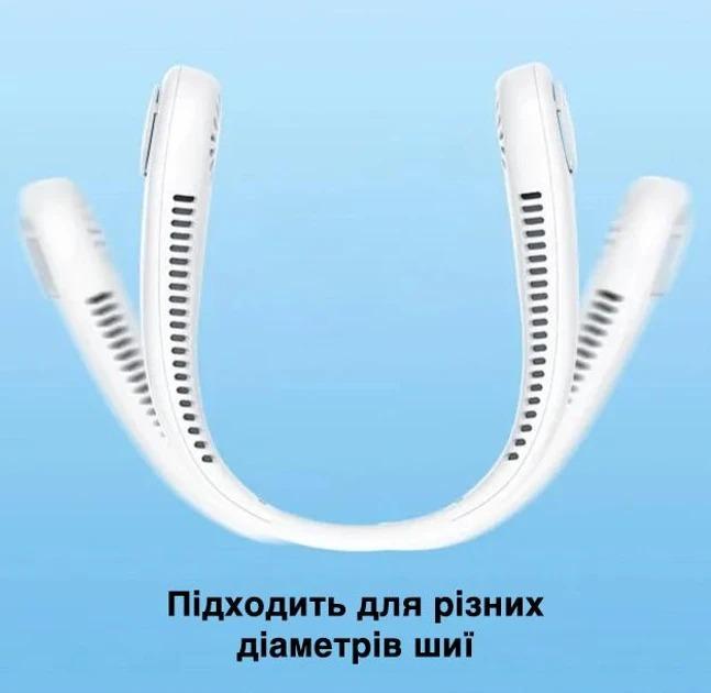 Вентилятор на шию NECK FAN X5 10037 USB акумуляторний 4000 mAh - фото 6 Вентилятор на шию NECK FAN X5 10037 USB акумуляторний 4000 mAh - фото 6