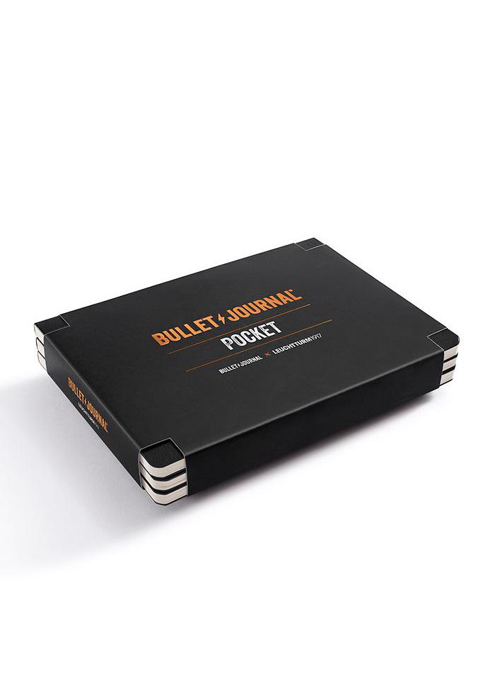 Набор блокнотов Leuchtturm1917 Bullet Journal карманный 3 шт. Черный (371123)