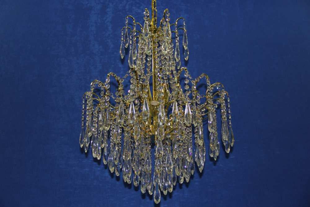 Хрустальная люстра L16074/8 DG Золото/Белый (AN000641) Хрустальная люстра L16074/8 DG Золото/Белый (AN000641)