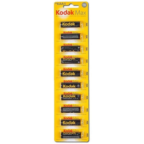 Батарейка алкалінова KODAK MAX LR03/AAA на блістері 10 шт. (3110475747)