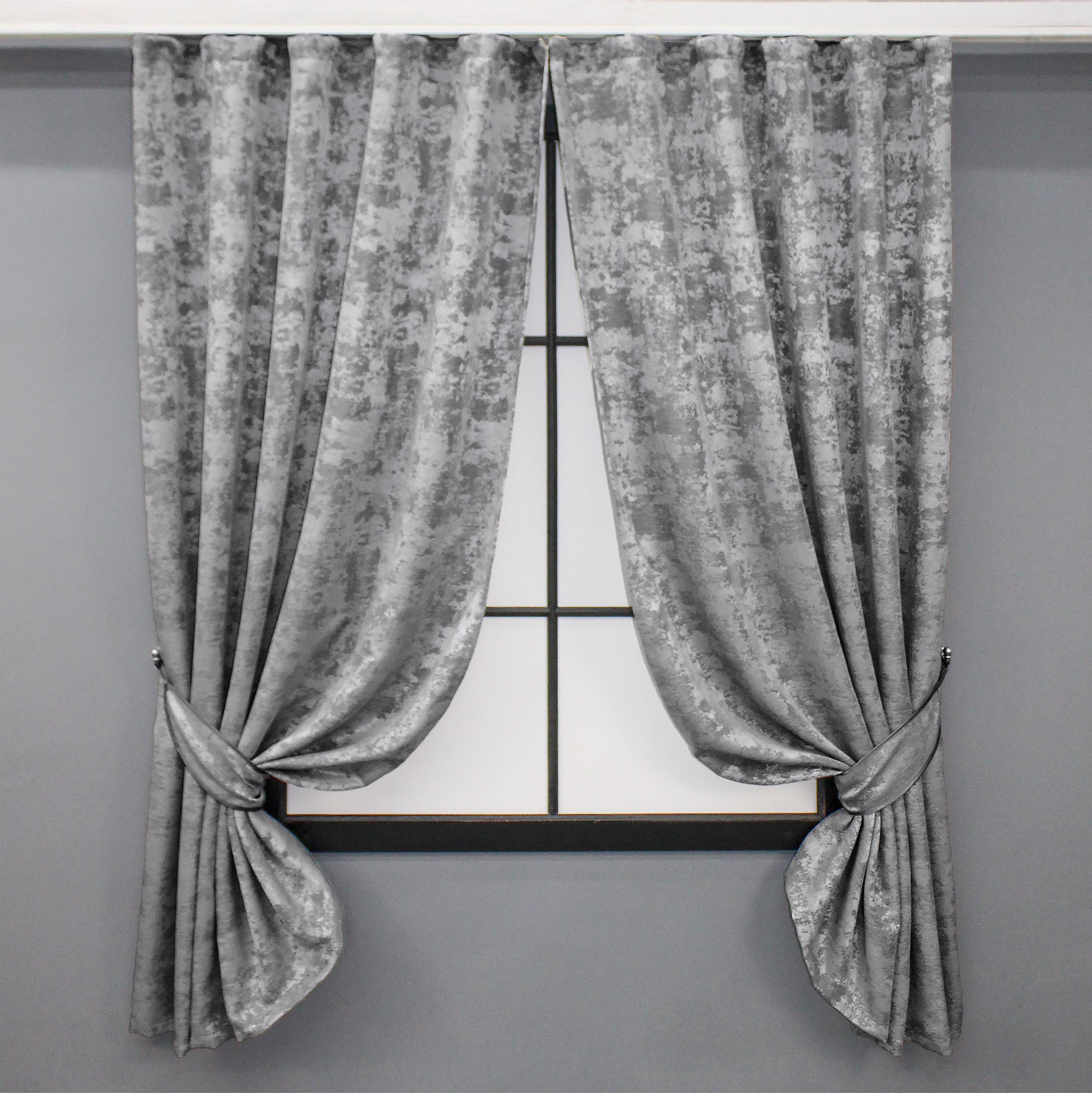 Комплект коротких штор VR-Textil Sultan YL №1668ш жаккард 130х170 см 2 шт. Серый (35-0309) - фото 1 Комплект коротких штор VR-Textil Sultan YL №1668ш жаккард 130х170 см 2 шт. Серый (35-0309) - фото 1