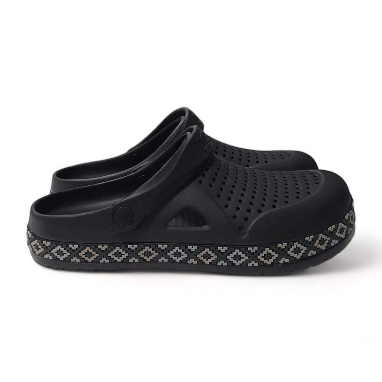 Сабо мужские с вышиванкой dagostyle р. 44-45 28,5 см Черный (2098367973)