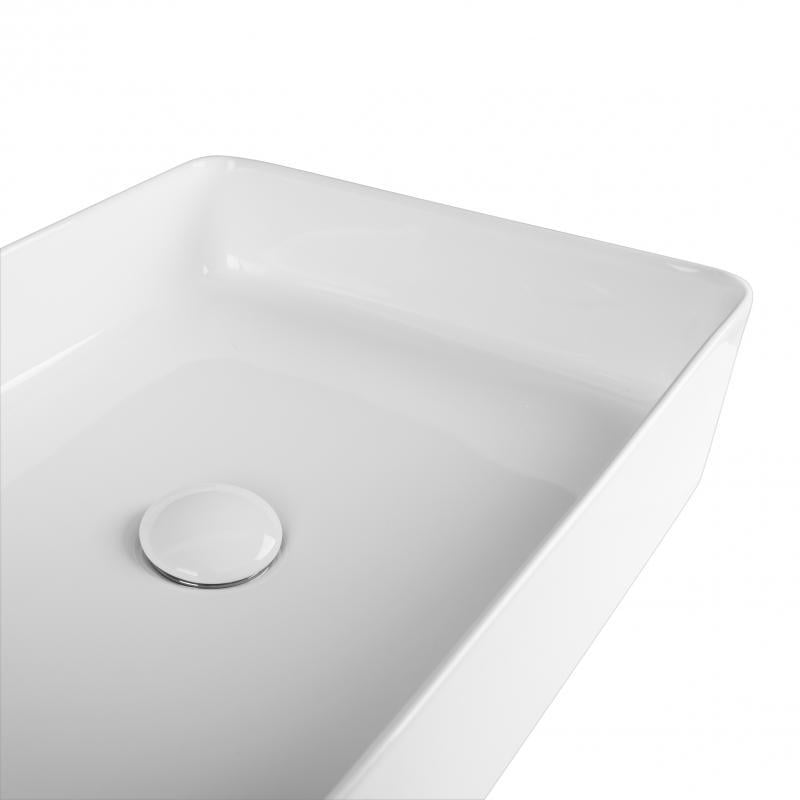 Раковина подвесная моноблок Qtap Tern QT1711A055W White - фото 4