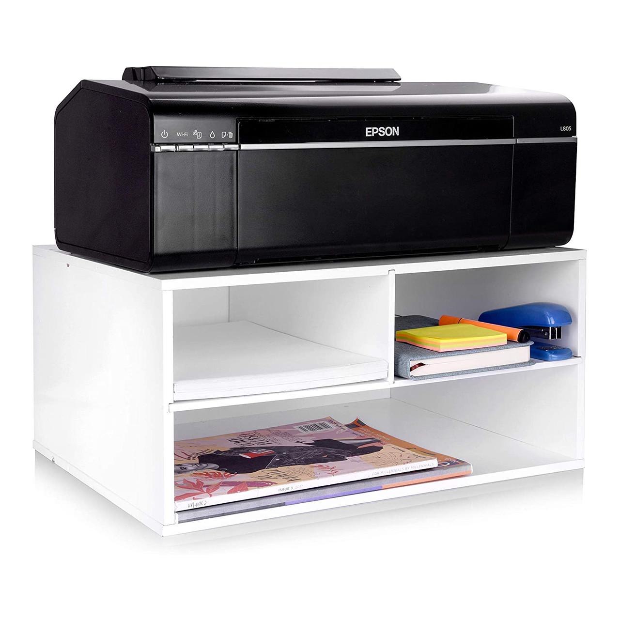 Тумба для принтера з дерева Катаба Зефір (ТДП-001420)