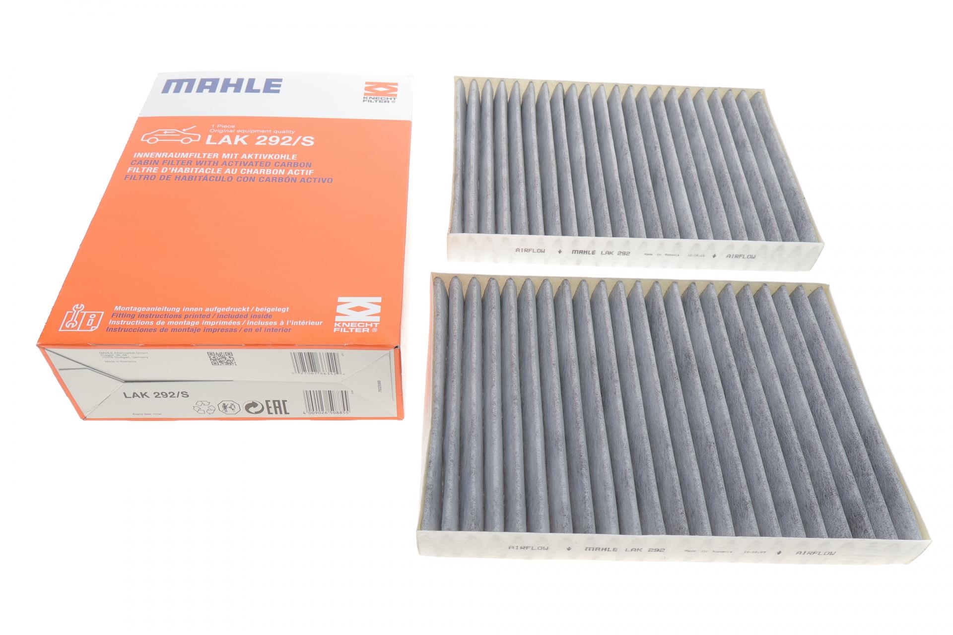 Фильтр салона KNECHT для MB S-class W221/C216 05- угольный 2 шт. (LAK 292/S)