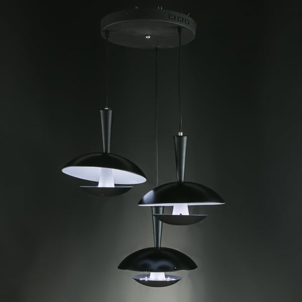 Люстра-подвес Flora на 3 лампы LED 10W Черный (ZW011/3 (black)