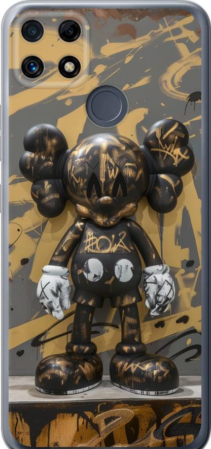 Чехол на Realme C25s Bronze kaws (6097u-3679-42517)