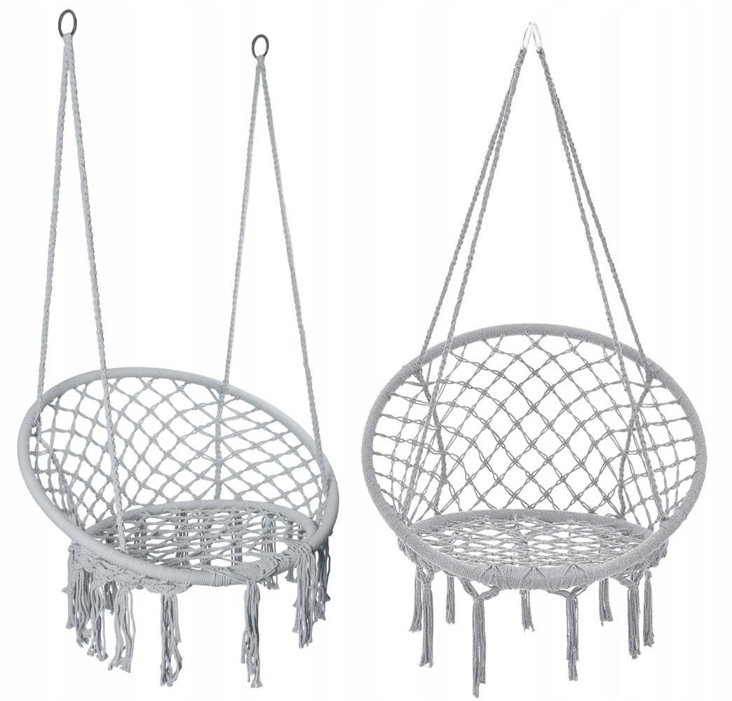 Кресло-гамак подвесное бразильское Bonro B-092 120 кг Серый - фото 10 Кресло-гамак подвесное бразильское Bonro B-092 120 кг Серый - фото 10