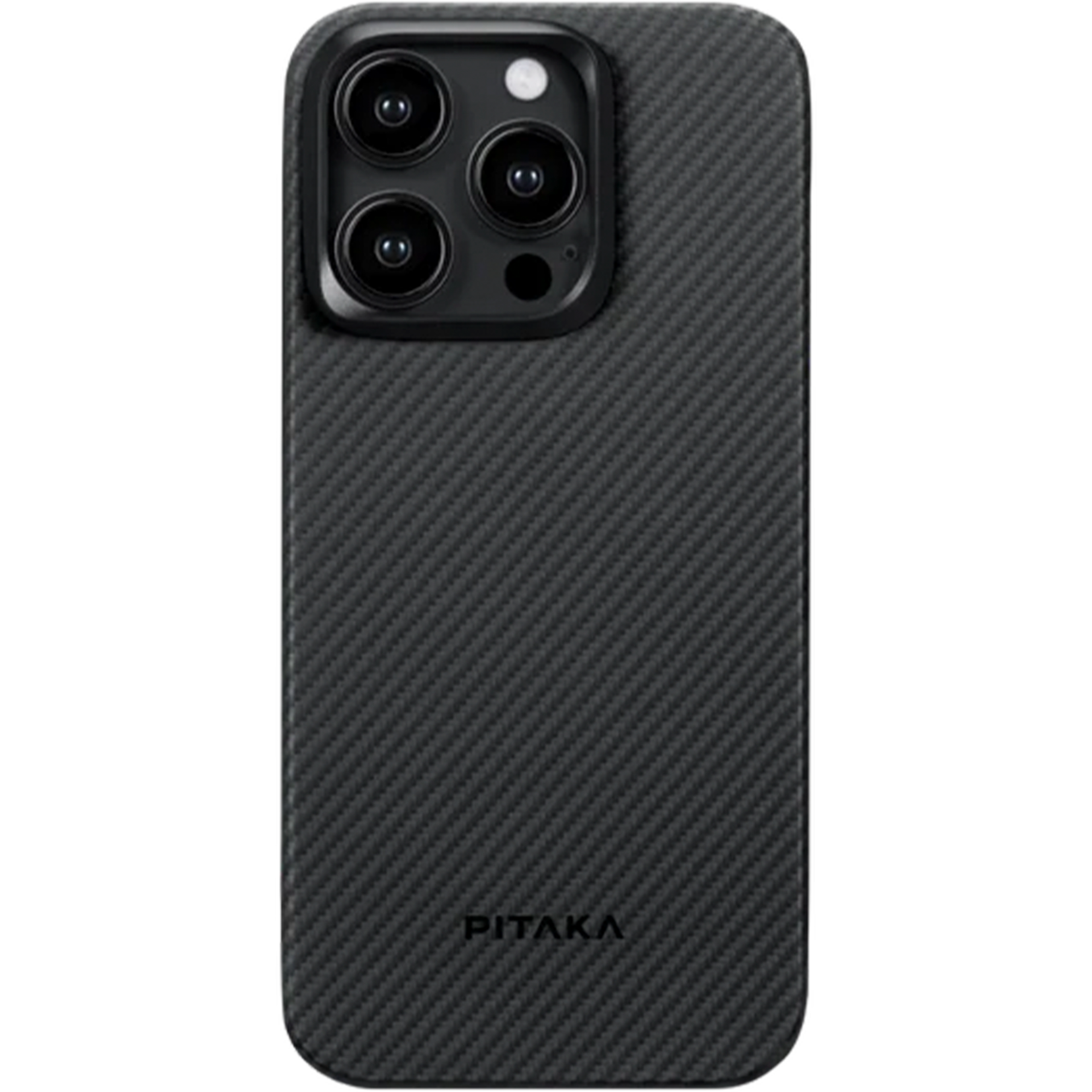 Чохол накладка Pitaka MagEZ Case 4 Twill 600D for iPhone 15 Pro Max Black/Grey (KI1501PMA)