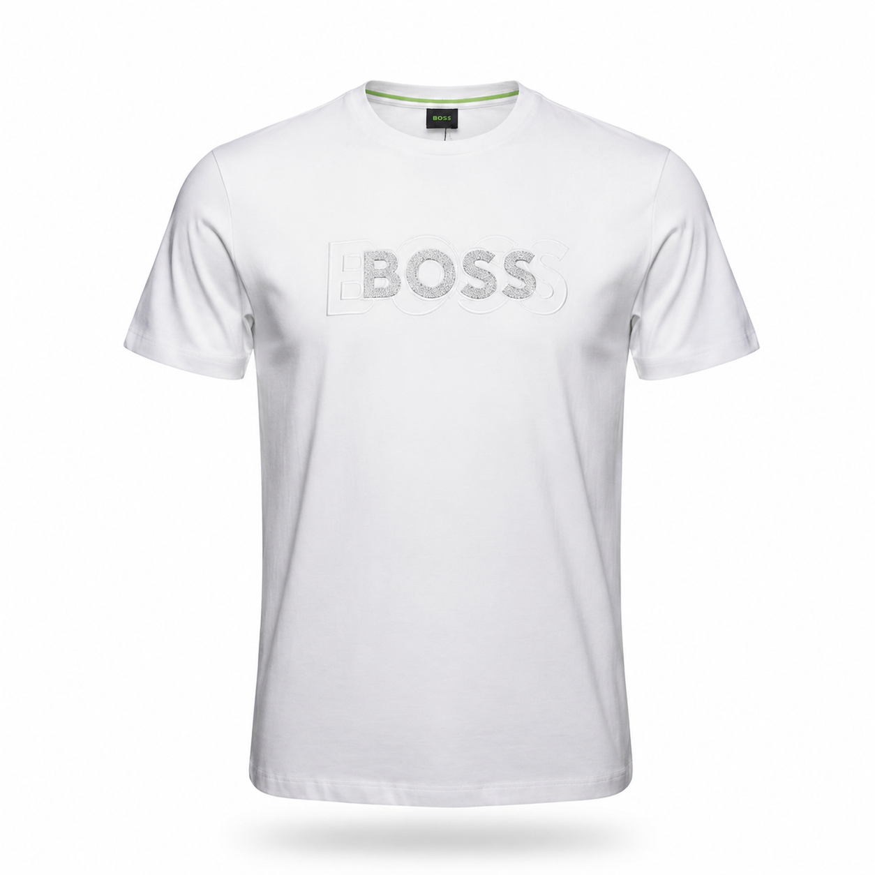 Футболка мужская в стиле BOSS Tee Shirt Drop Needle T-Shirt L Белый (HB12001.2L)