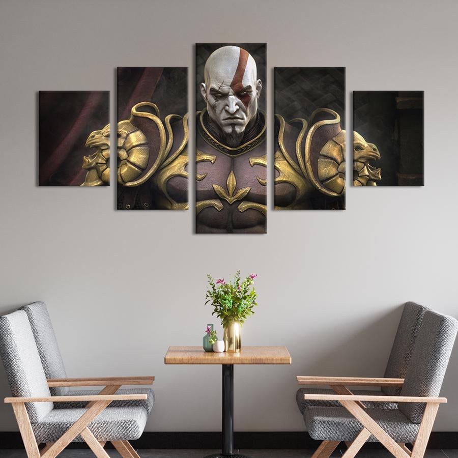 Картина на холсте Кратос - герой серии игр God of War 162x80 см (1498-52)