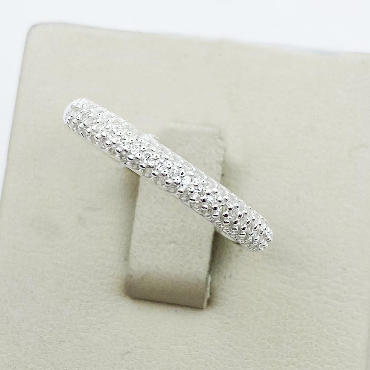 Каблучка срібна Доріжка з кубічним цирконієм р. 16,5 2,06 г (1906583524)