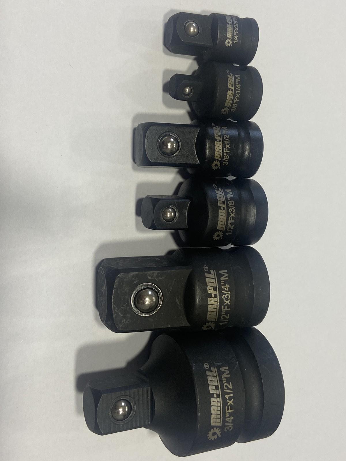 Перехідники для торцевих головок Mar-Pol M58576 6 шт. (12063484) - фото 9 Перехідники для торцевих головок Mar-Pol M58576 6 шт. (12063484) - фото 9