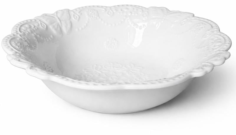 Набор салатников кружевное 2 шт. 1000 мл Белый