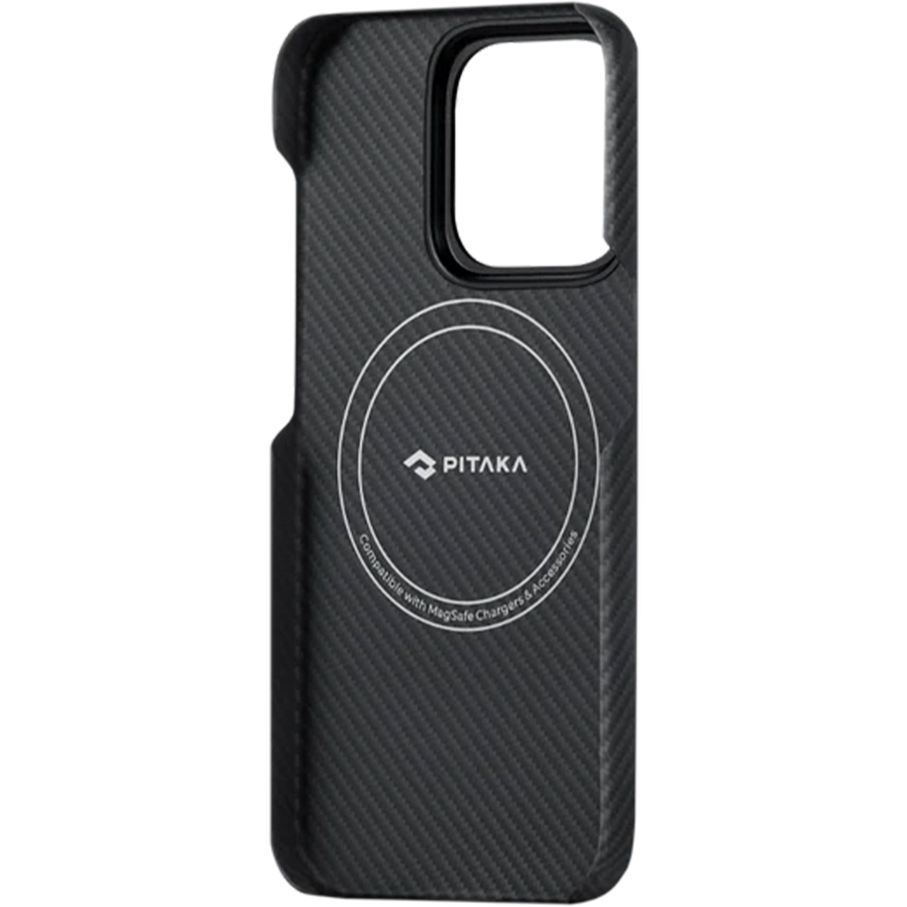 Чохол накладка Pitaka MagEZ Case 4 Twill 600D for iPhone 15 Pro Max Black/Grey (KI1501PMA) - фото 4