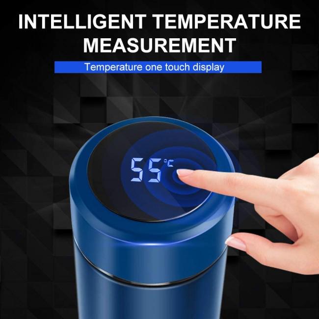 Термос с термометром и дисплеем 500 мл Синий (402545) - фото 4 Термос с термометром и дисплеем 500 мл Синий (402545) - фото 4