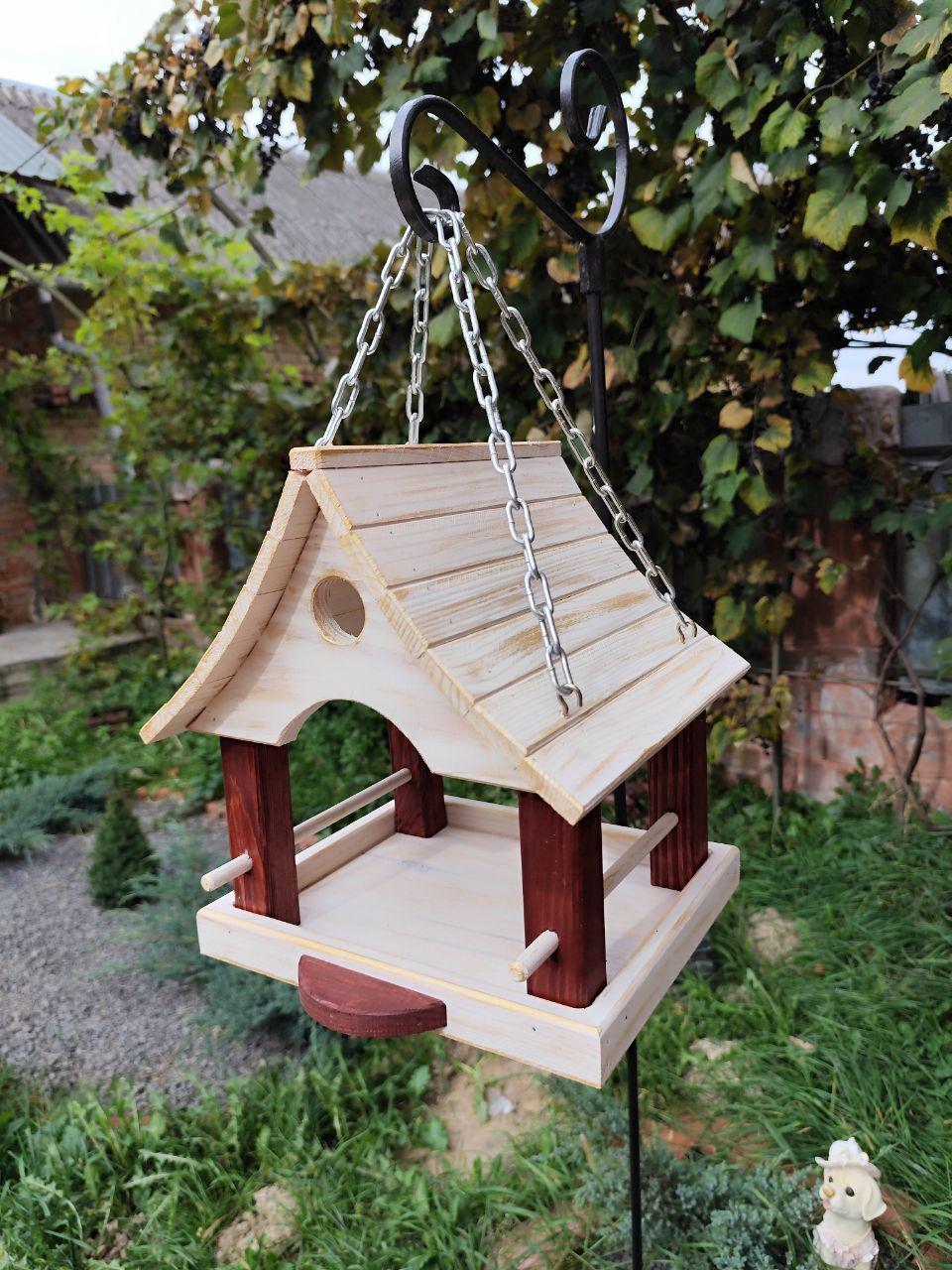 Кормушка подвесная Сакура для птиц и белок Белый (0002081) - фото 2 Кормушка подвесная Сакура для птиц и белок Белый (0002081) - фото 2