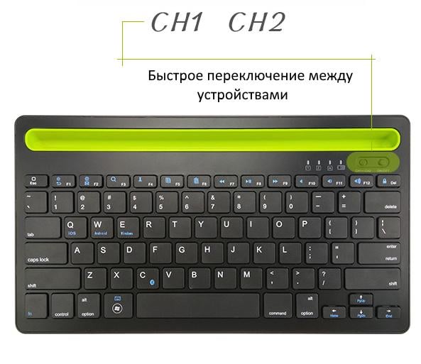 Бездротова клавіатура Sandy Gforse Keyboard BK 230 Bluetooth Black - фото 7