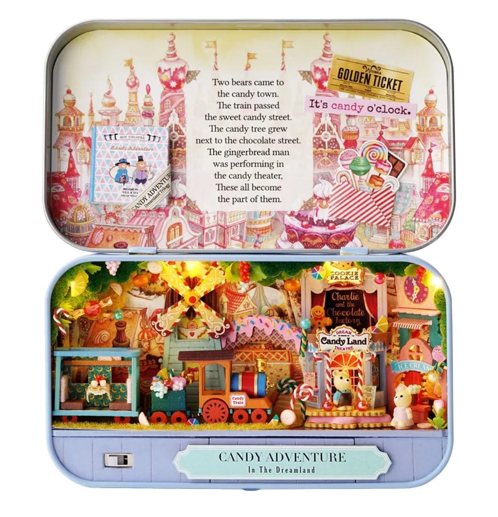 Румбокс Candy Adventure в металлическом ящике интерьерный конструктор (Q-009)