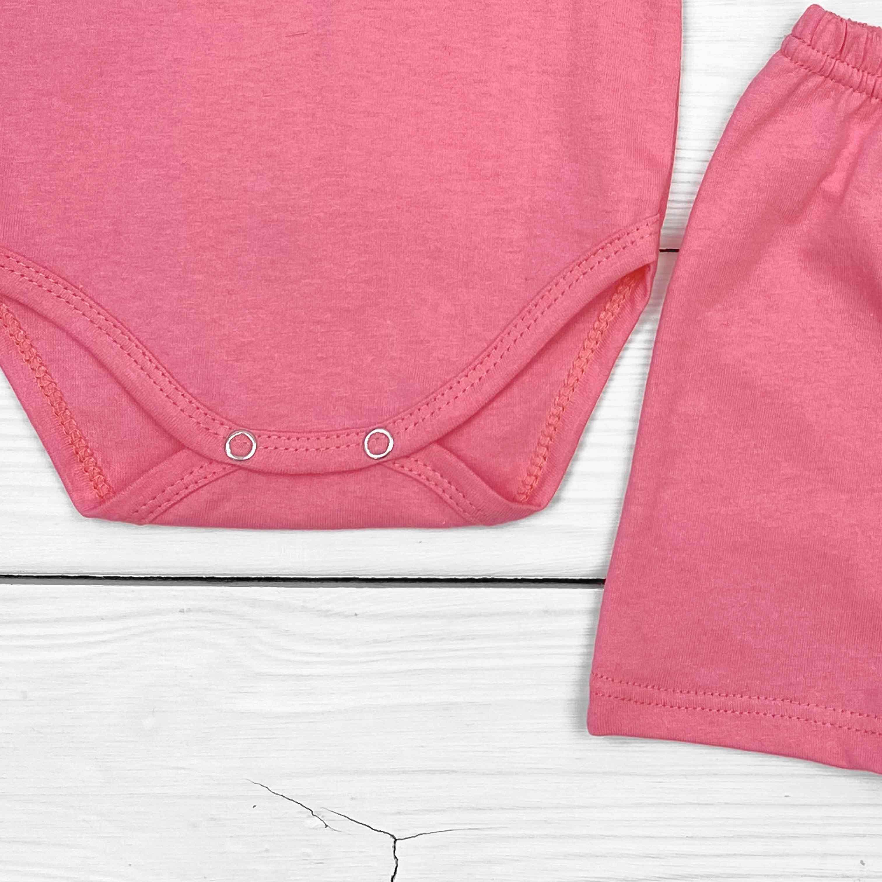 Боди и шорты с шапочкой Dexter's Тучки 169 68 см Розовый (d169-2тк-кл) - фото 4