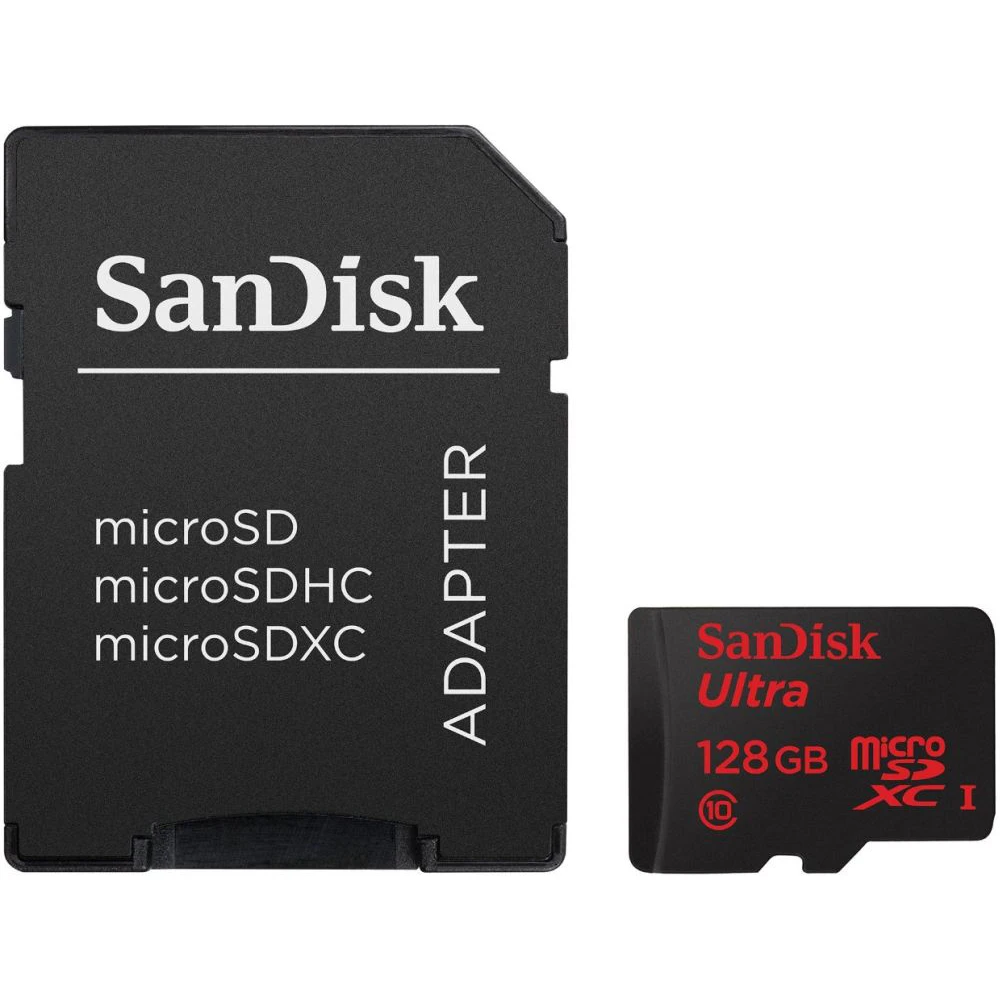 Карта пам'яті SanDisk Ultra MicroSDXC UHS-I Сard With Adapter 128 GB (SDSQUNC-128G-GN6MA)