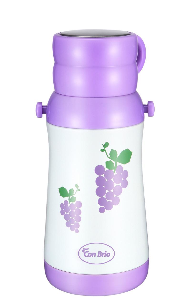 Термос питьевой Con Brio из нержавеющей стали 0,35 л Сиреневый (CB-341)