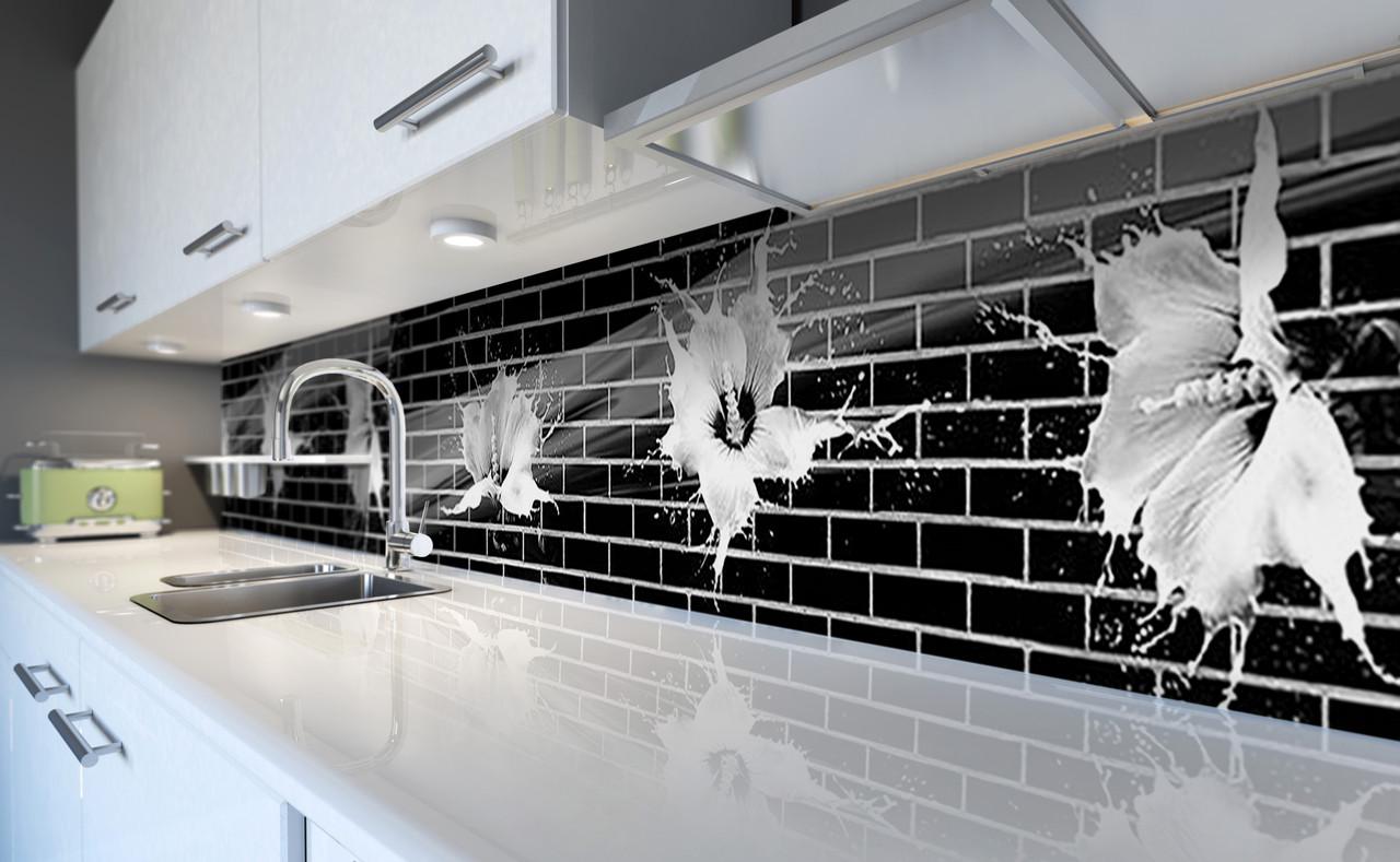 Кухонный фартук Черные кирпичи из самоклеющейся виниловой пленки 60х250 см Черный Кухонный фартук Черные кирпичи из самоклеющейся виниловой пленки 60х250 см Черный