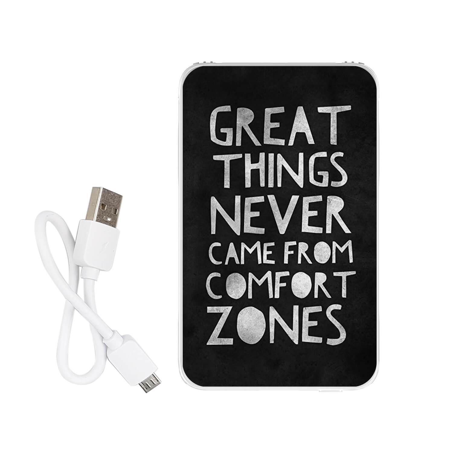 Повербанк с принтом "Came from comfort zones" 5000 mAh