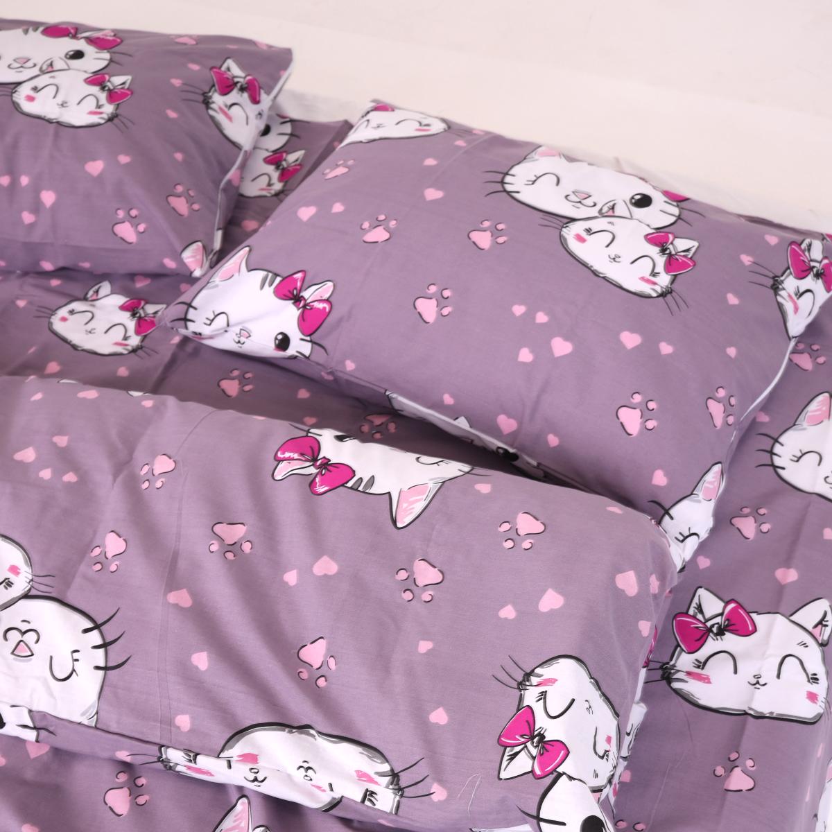 Комплект постільної білизни PaniPava Кицюня бязь 155х215 см (10100665) - фото 5