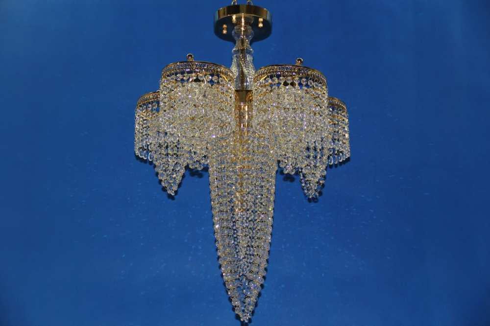 Хрустальная люстра L90107/5 3 FGD Золото/Белый (AN000534)