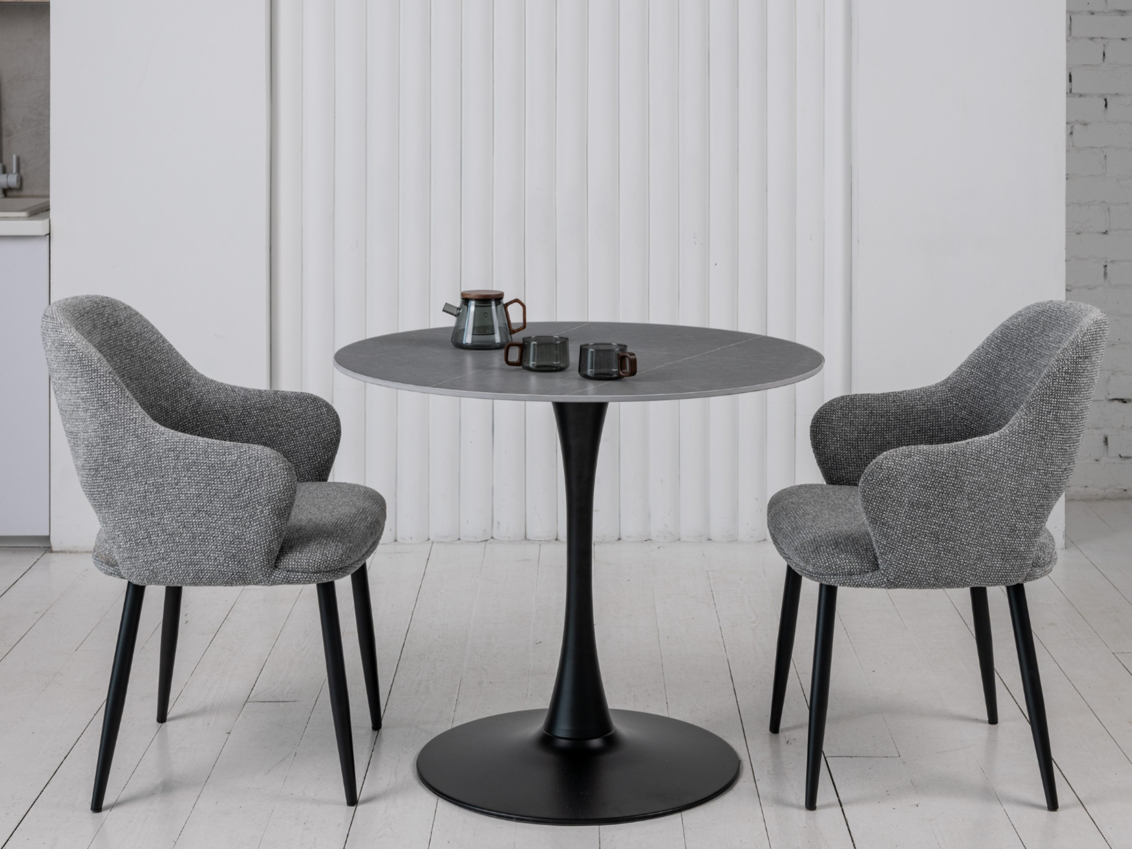 Стілець обідній Vetro Холодний сірий/Чорний (M-234) - фото 8 Стілець обідній Vetro Холодний сірий/Чорний (M-234) - фото 8