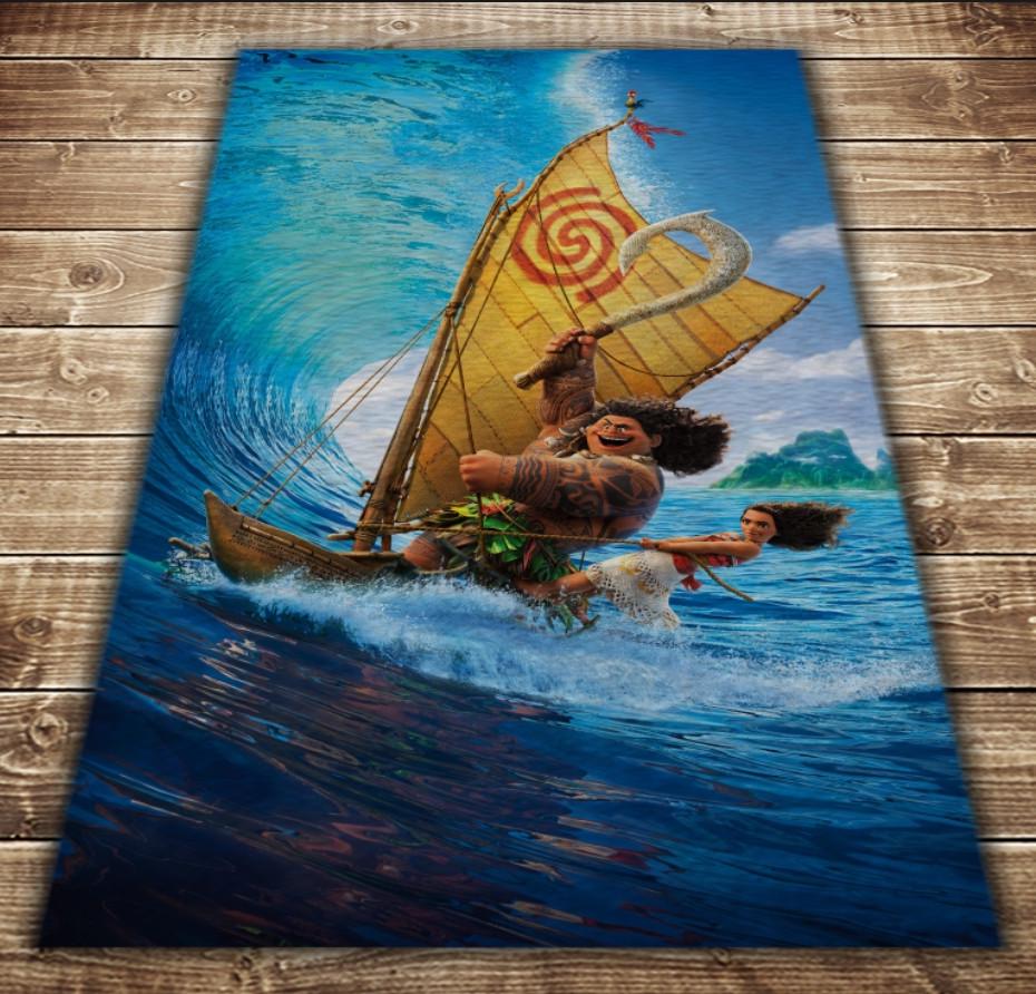Плед с 3D принтом Moana and Maui in sea 150х200 см (epi_0085) Плед с 3D принтом Moana and Maui in sea 150х200 см (epi_0085)