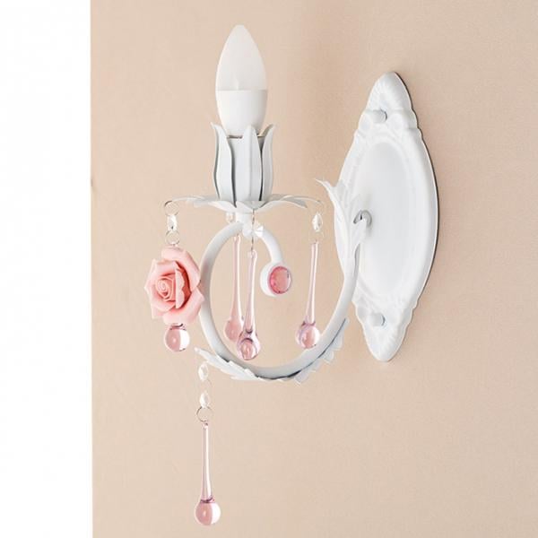 Бра Flora на 1 свічку з квітковим декором Білий (SA007/1)