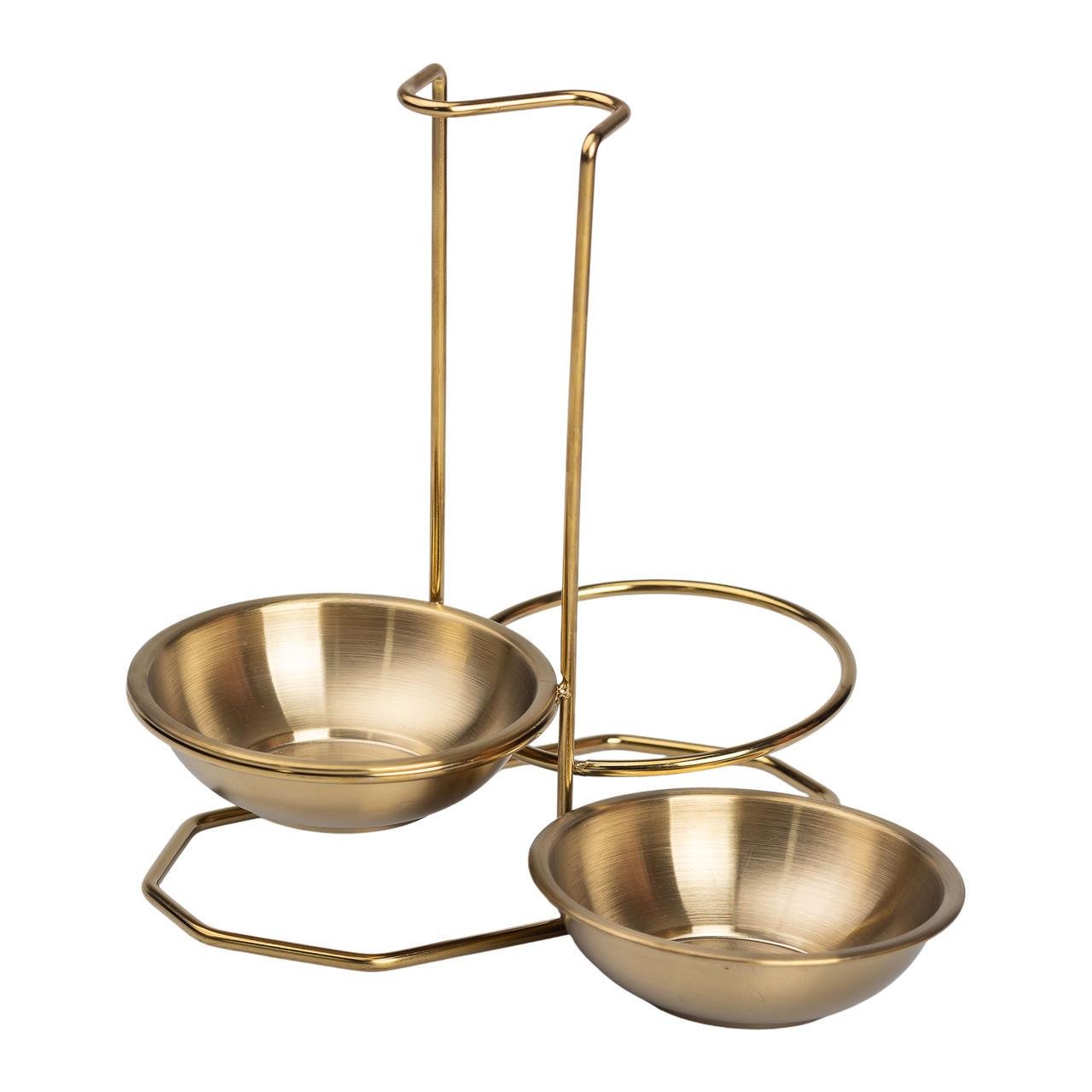 Підставка вертикальна для половника або ложок на 2 секції 20x12,5x19,5 см Золотий (25905614) - фото 9 Підставка вертикальна для половника або ложок на 2 секції 20x12,5x19,5 см Золотий (25905614) - фото 9