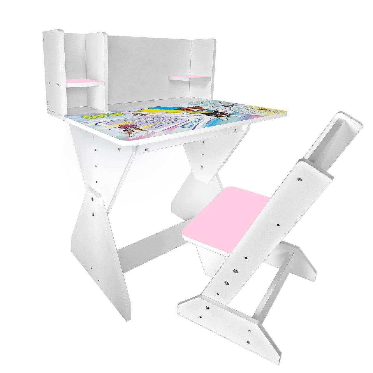 Парта зі стільчиком Пес Патрон П03 зі збільшеною стільницею для дистанційного навчання (251114) Парта зі стільчиком Пес Патрон П03 зі збільшеною стільницею для дистанційного навчання (251114)