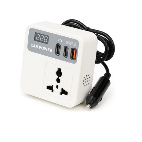 Інвертор автомобільний 12V-220V з USB і Type-C PD Car Power з дисплеєм (sp10344) Інвертор автомобільний 12V-220V з USB і Type-C PD Car Power з дисплеєм (sp10344)