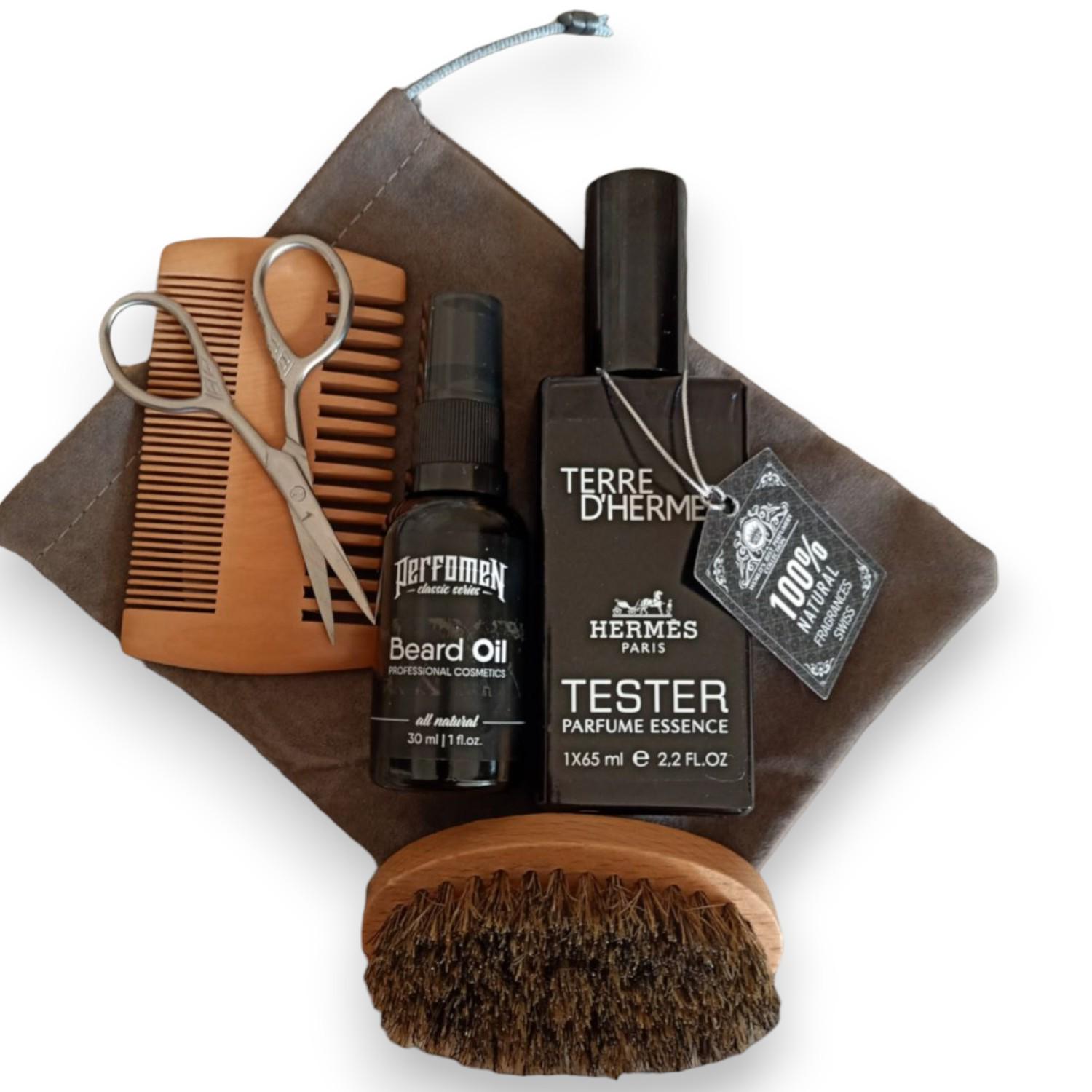 Набор по уходу за бородой с парфюмом Terre D'Hermes (00101)